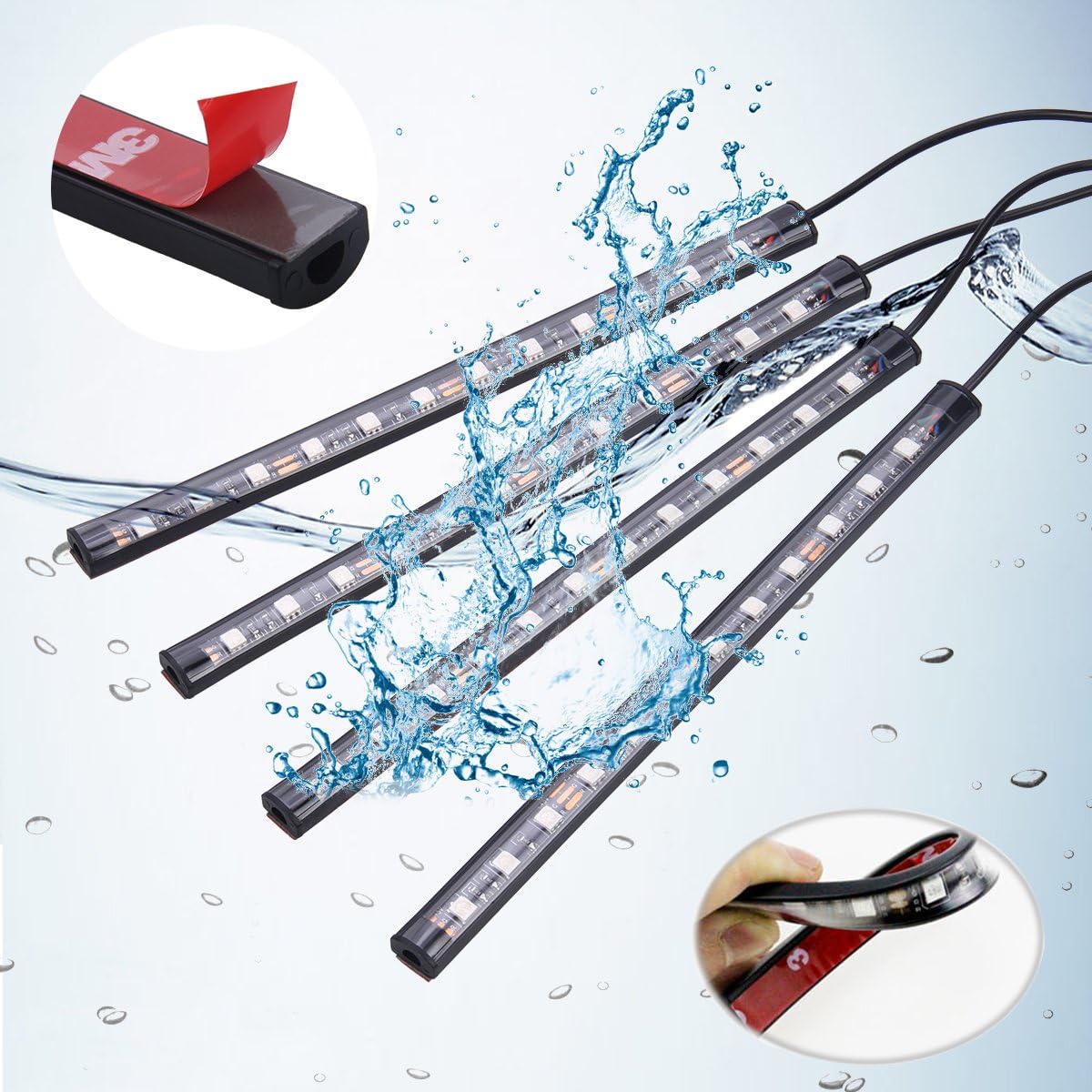 Detalle 2 de Bawoo 48 Streifen Innenbeleuchtung LED
