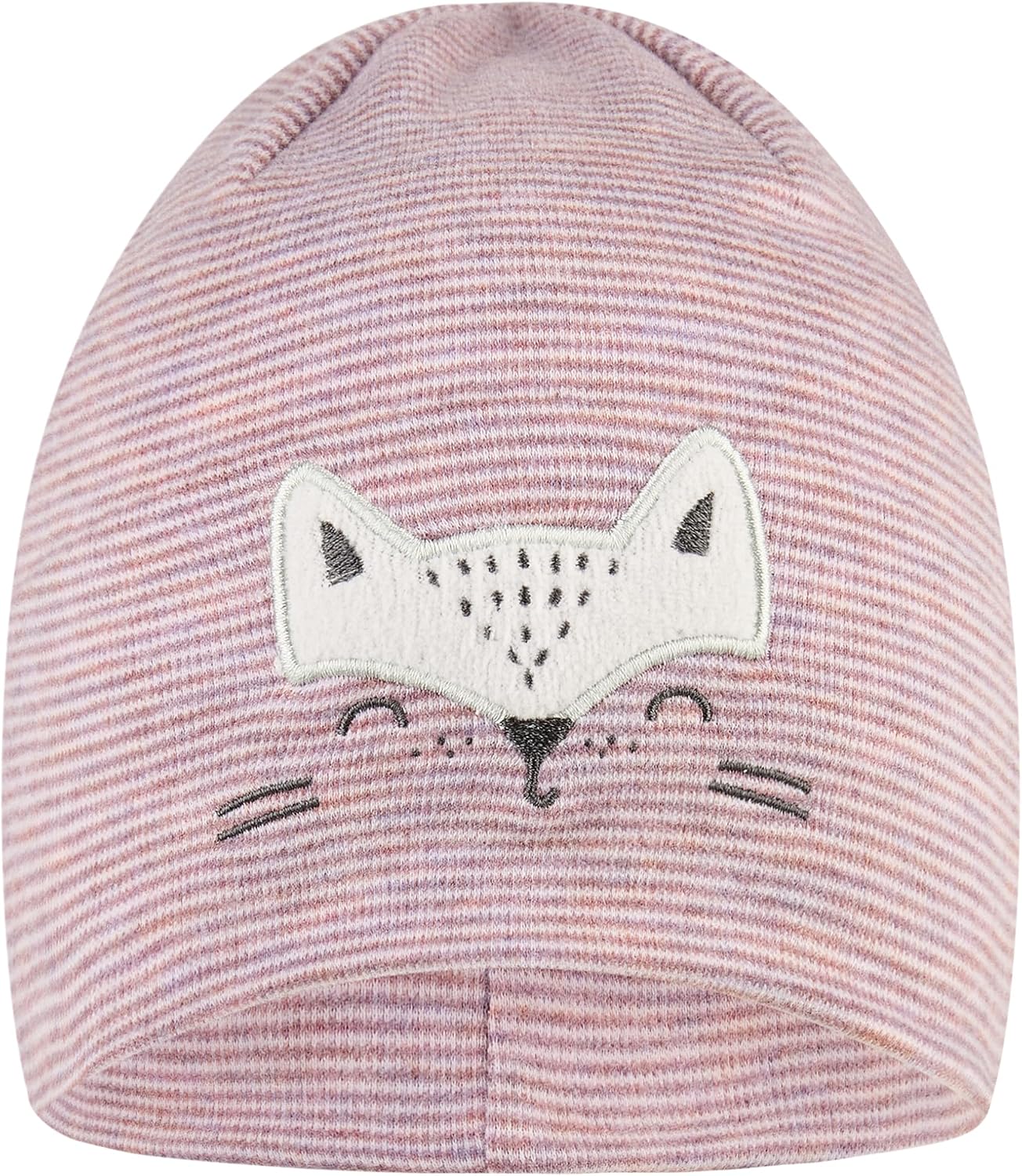 Detalle de Sterntaler Mädchen Beanie-Mütze Beanie Katze – Melange-Look mit Katzengesicht
