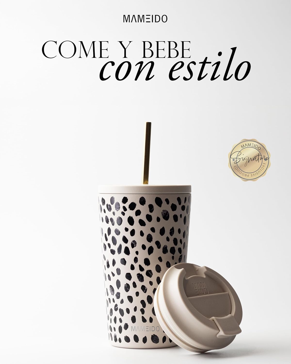 Thumbnail 1 de MAMEIDO Termo Café 470ml ☕ - Antigoteo y Sin BPA