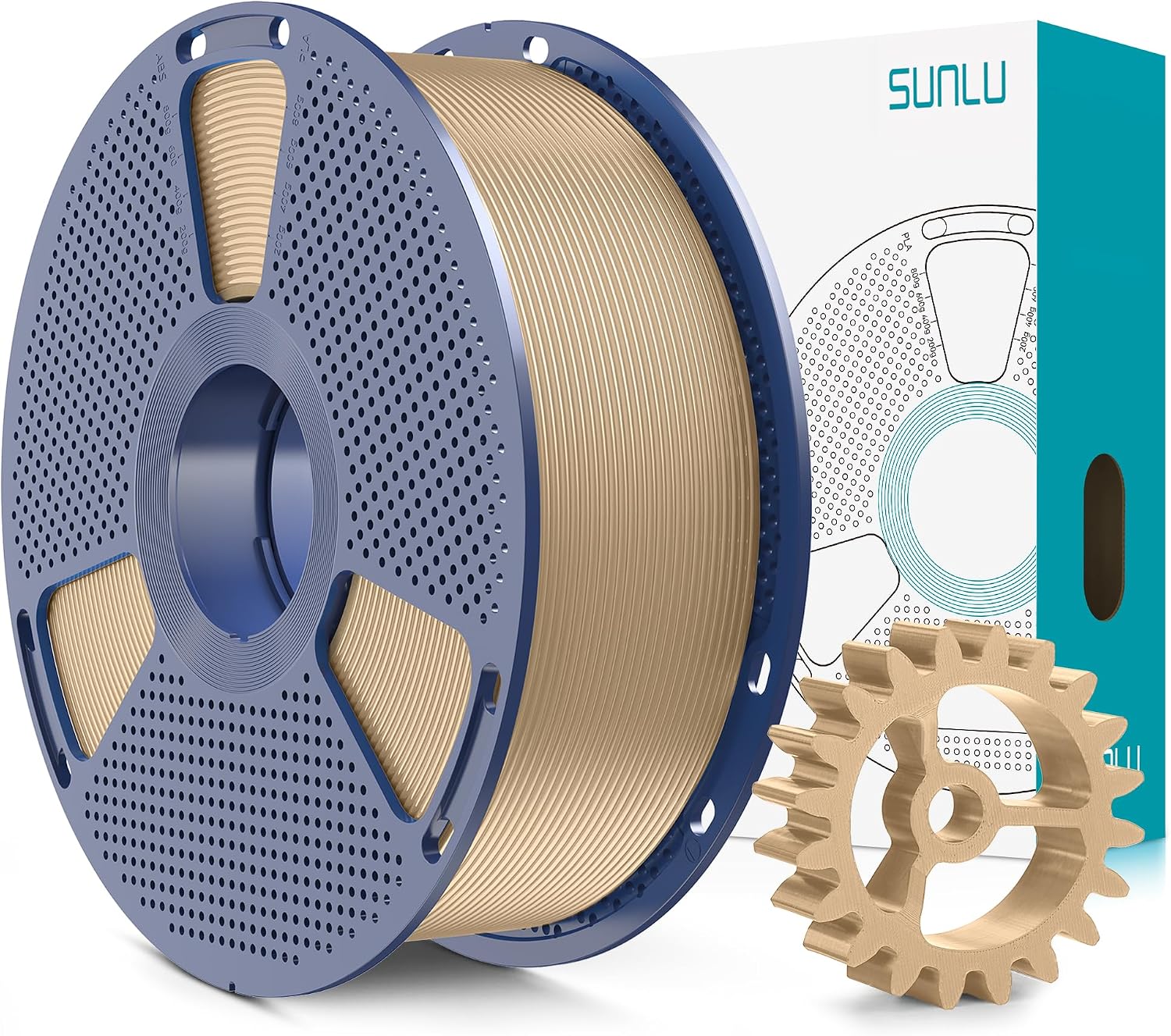 Detalle de SUNLU PLA+2.0 Filament Oak 1.75mm