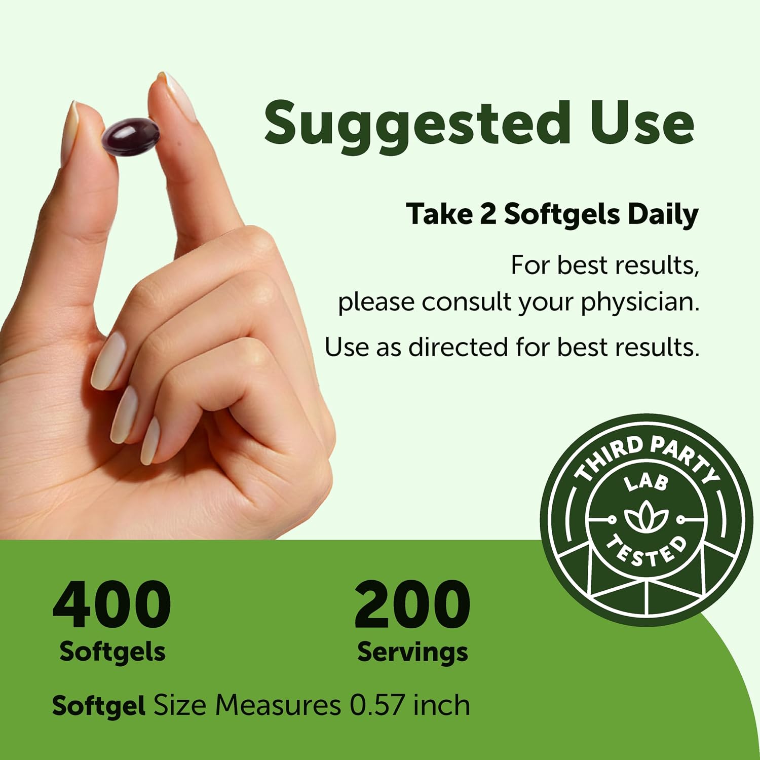 Detalle 2 de Micro Ingredients Ginkgo Biloba Supplement, 400 Softgels
