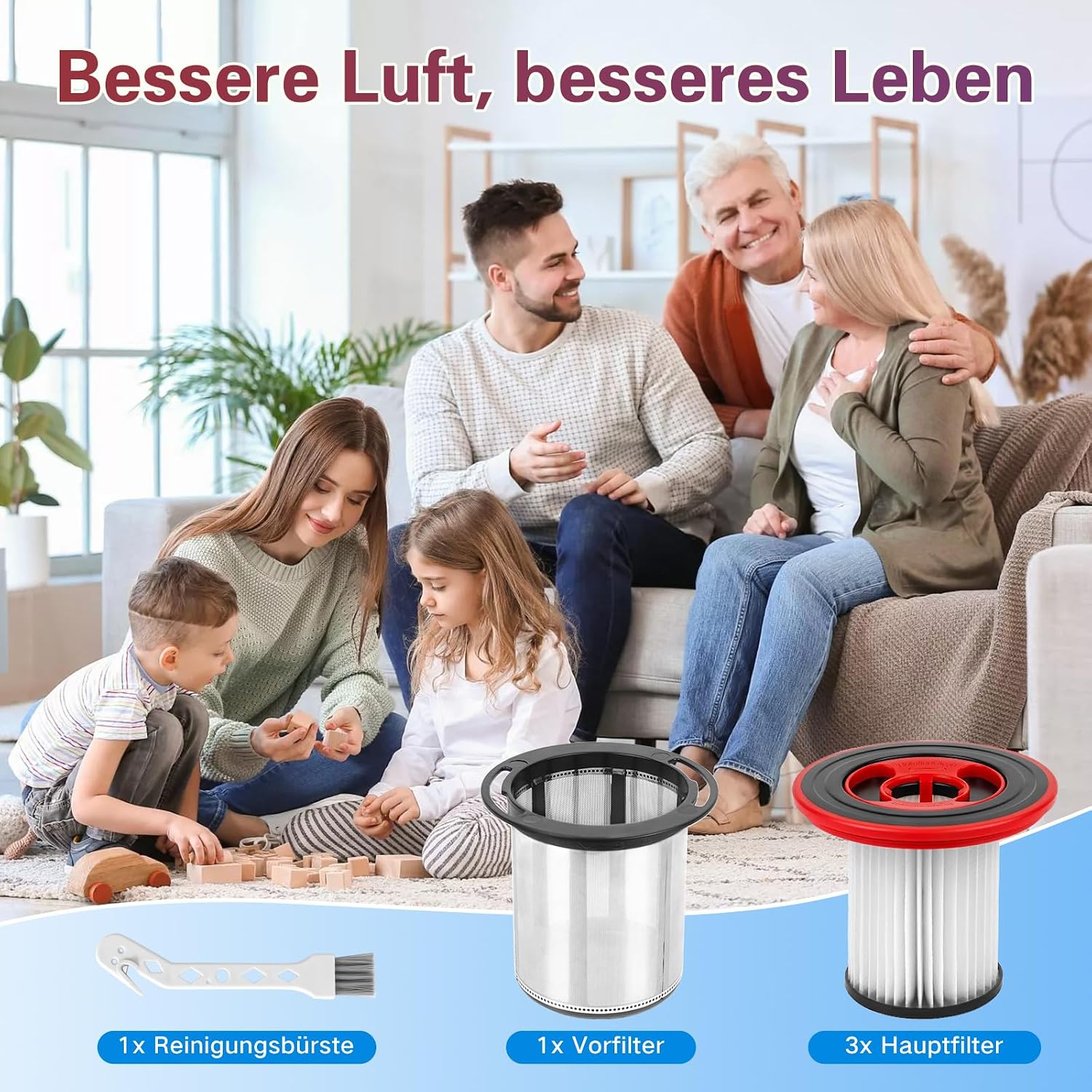 Detalle 2 de Ersatzfilter für Bosch Unlimited Serie 7 – Aomiduo