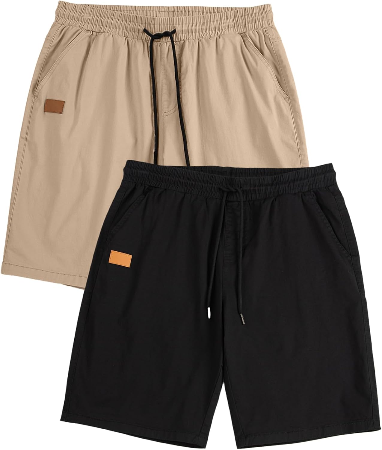 Thumbnail 4 de JMIERR Casual Golf Shorts for Men — Elastic Cotton Blend, 6% Elastane, Drawstring Waist, Deep Pockets