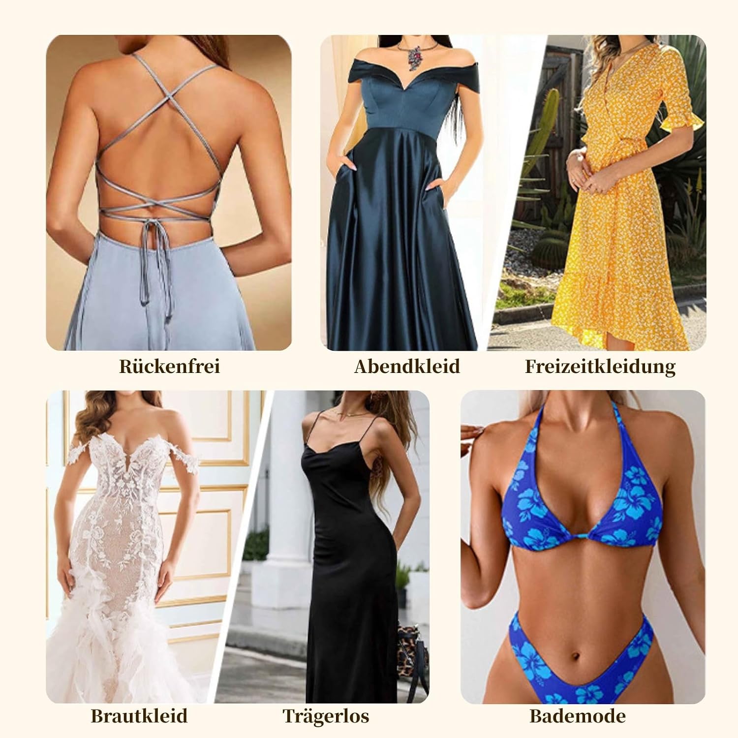 Thumbnail 6 de Dresmannst Klebe BH Push Up Rückenfrei – Unsichtbarer, trägerloser Nippelpads-BH für Rückenfreiheit