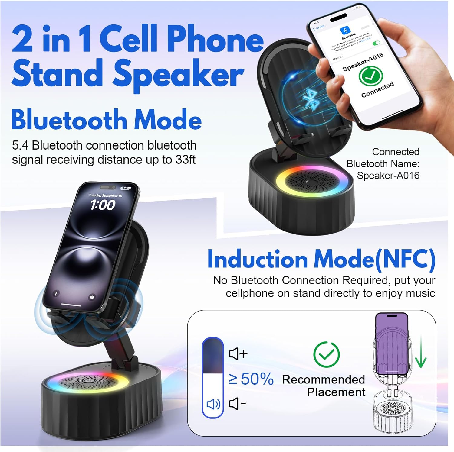 Detalle 2 de Lenski Wireless Bluetooth Speaker for Men