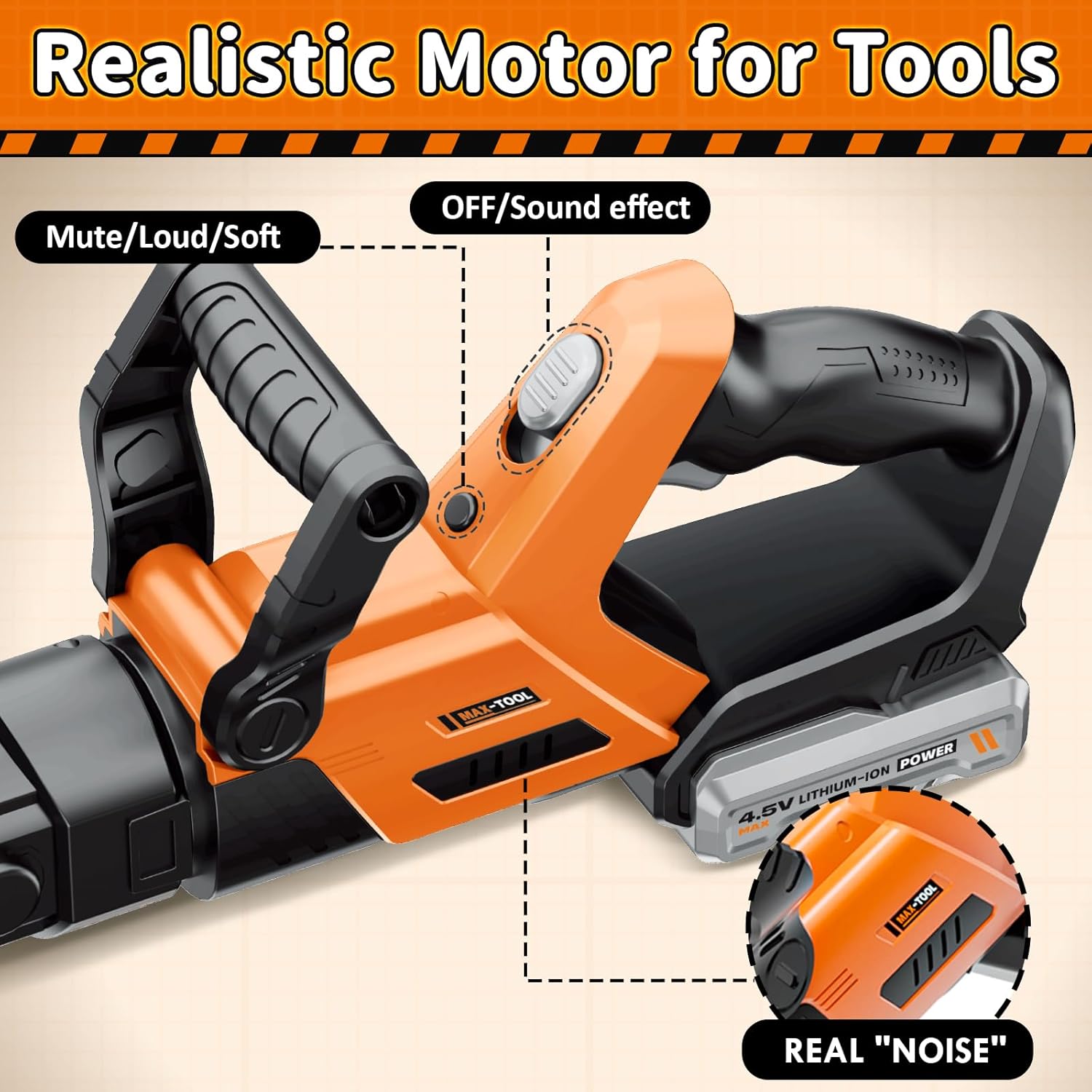 Thumbnail 4 de KidBloom Kinder-Rasenmäher mit Geräusch & Licht ab 3 Jahren – Garten-Spielzeug mit einstellbarer Lautstärke