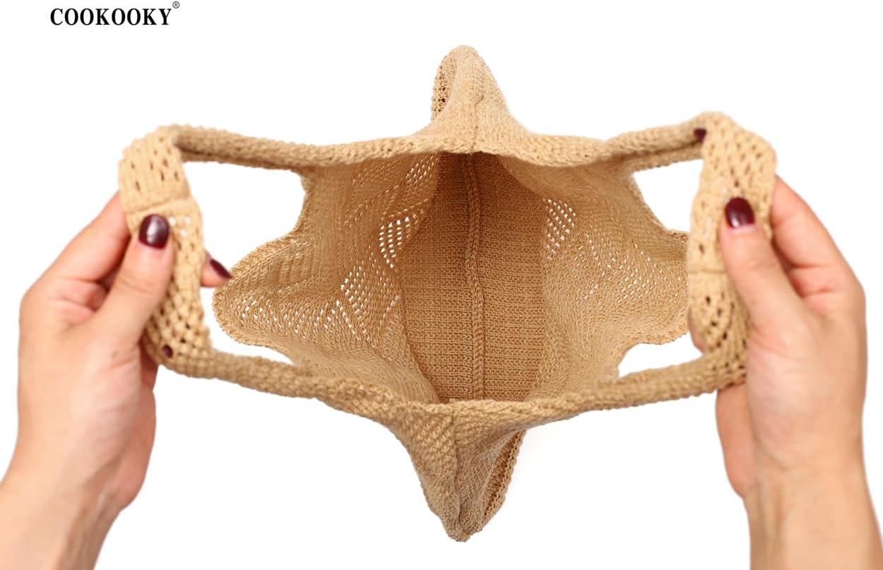 Detalle 2 de COOKOOKY Crochet Beach Tote Bag