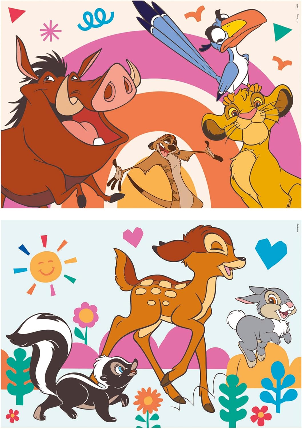 Thumbnail 2 de Educa – Ensemble de 2 puzzles de bois Disney Animals (16 pièces chacun), dès 3 ans