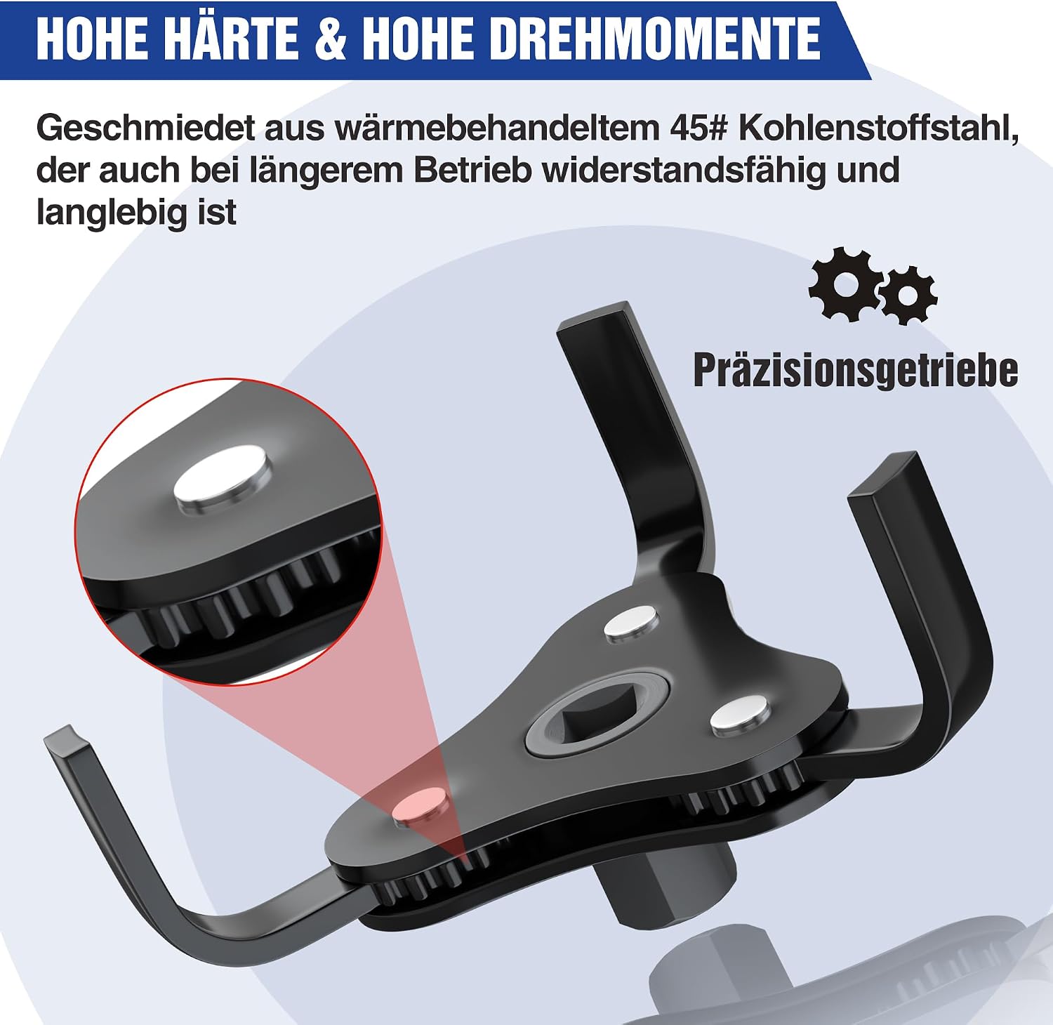 Thumbnail 3 de WORKPRO Ölfilterschlüssel 3-Armig 70–110mm