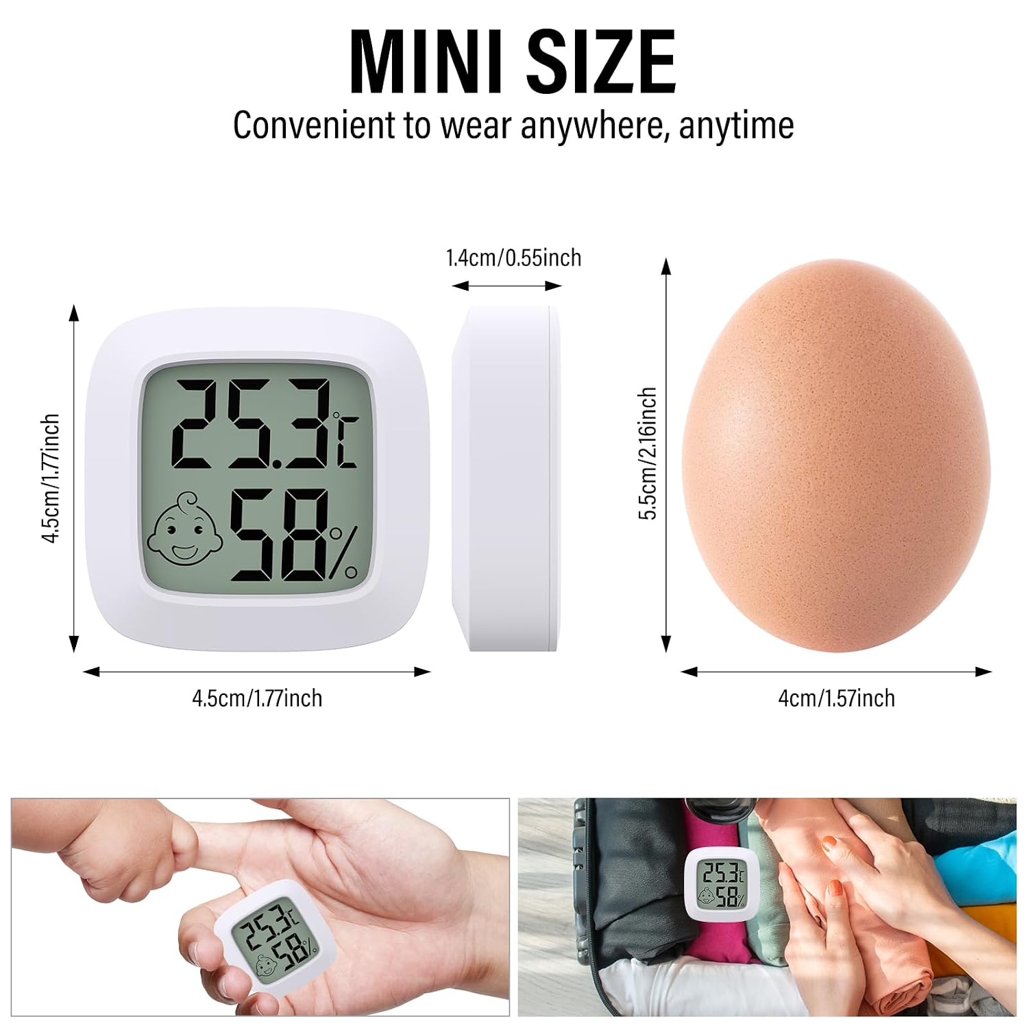 Thumbnail 5 de 4 Pack Room Thermometer 4-pack hygrometer set 🌡