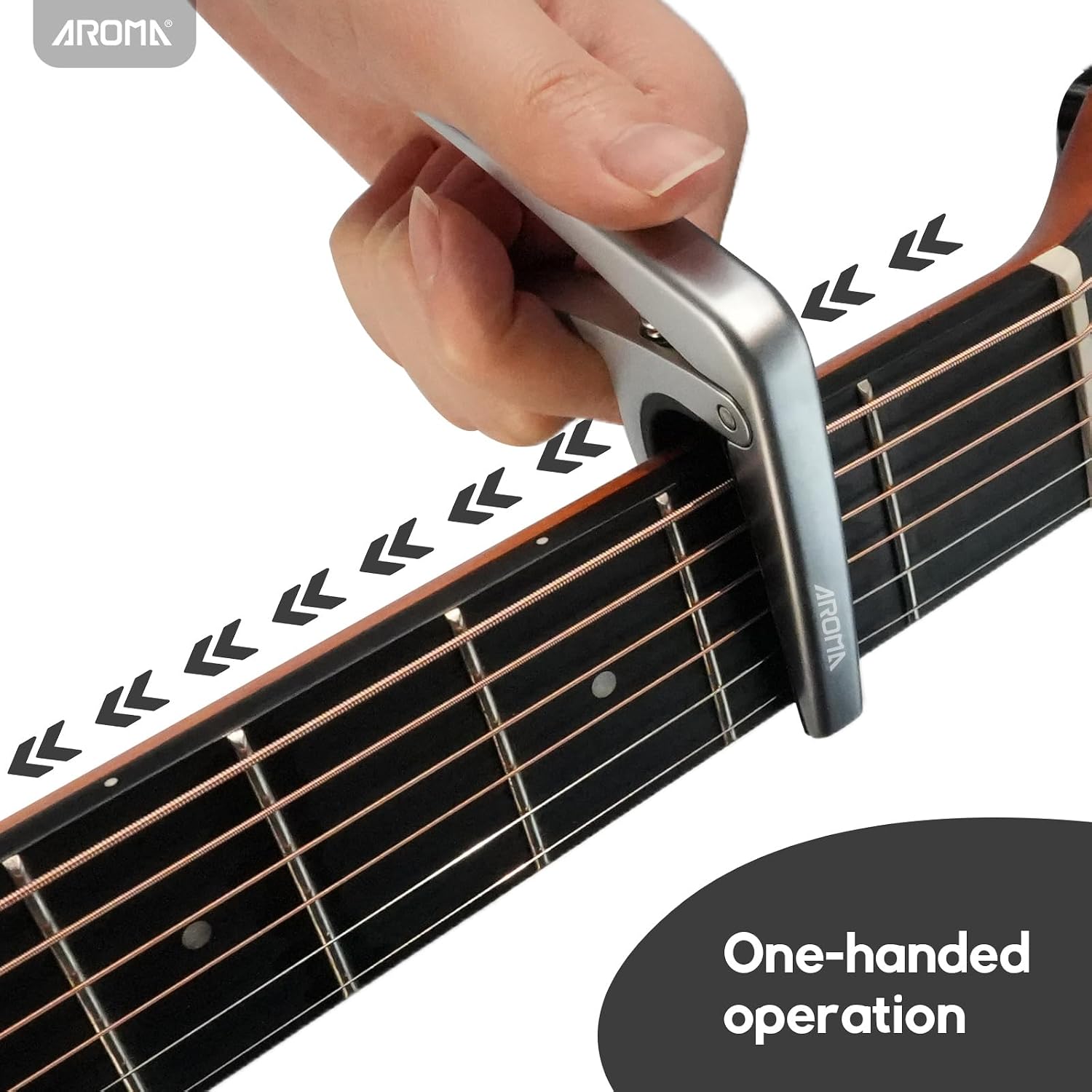 Thumbnail 4 de Aroma guitar capo for 6-string guitars