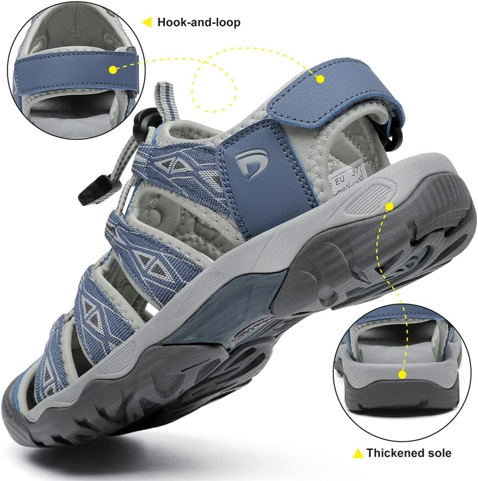 Detalle de Dannto Sandali Sportivi Donna Traspiranti All'Aperto Antiscivolo per Trekking