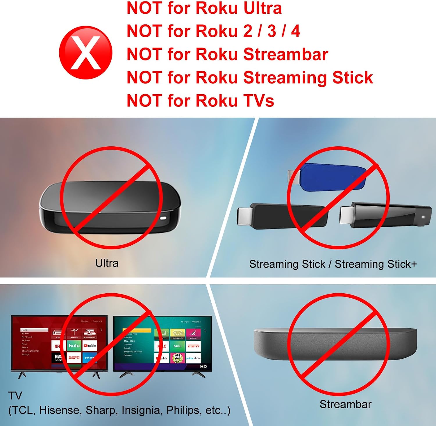 Detalle de Roku Express Replacement Remote for Roku Player