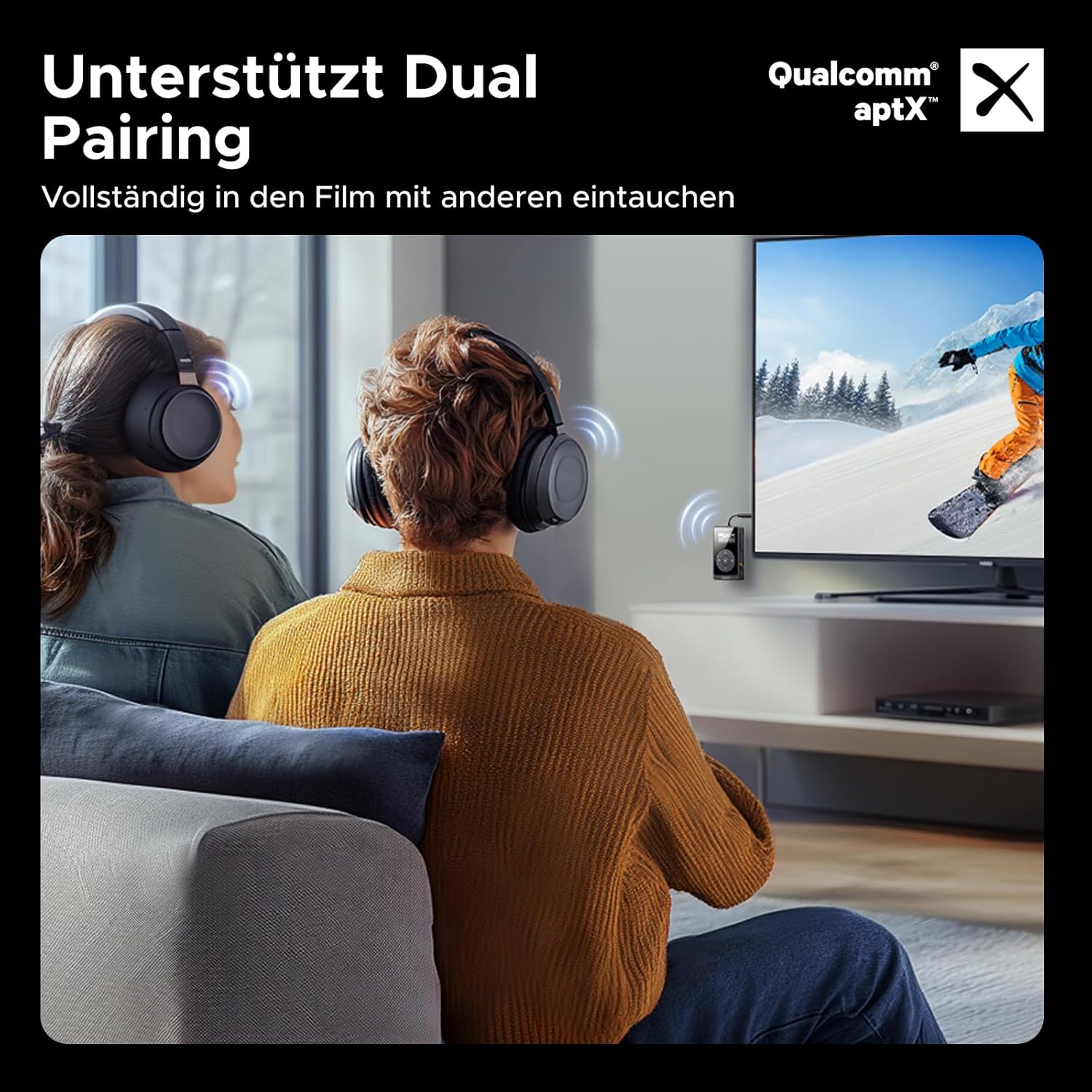 Thumbnail 4 de UGREEN aptX Bluetooth Sender Klinke Empfänger