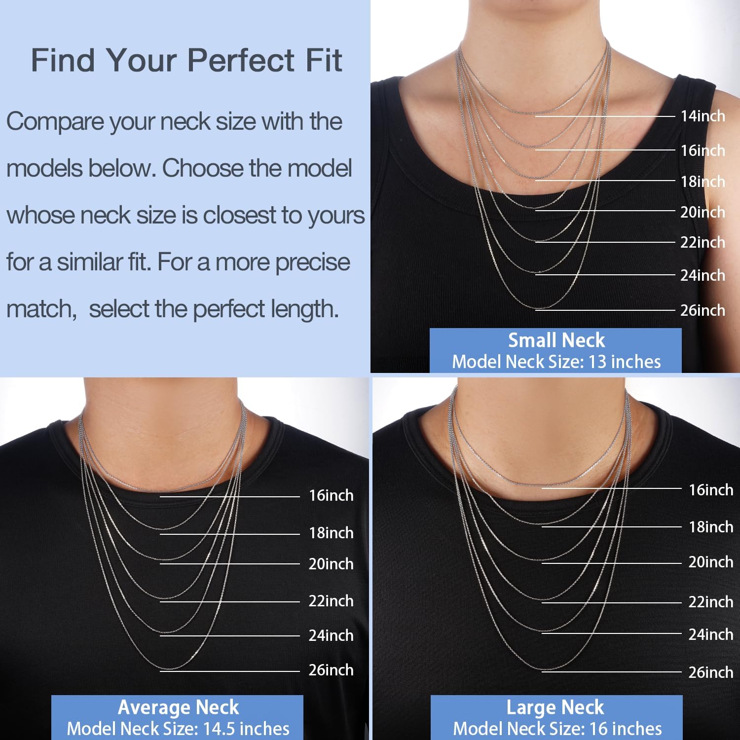 Detalle de Jewlpire Chain Necklace, 14K Gold Plated