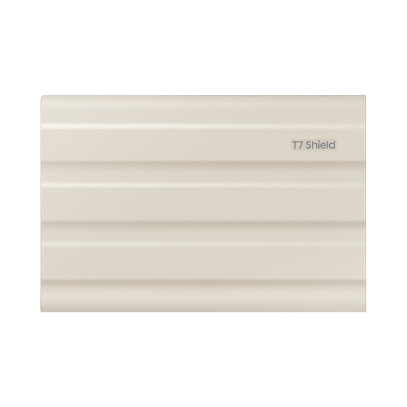 Detalle de Samsung T7 Shield SSD 1 TB portátil beige