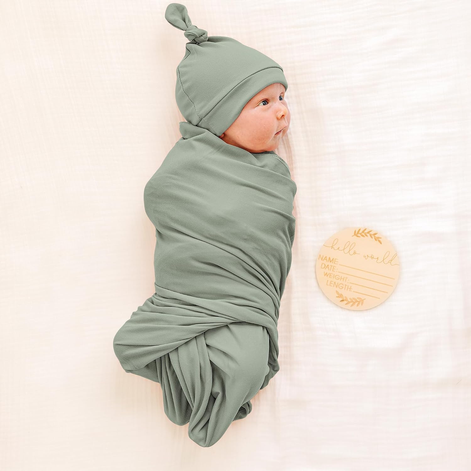 Detalle de Konssy Newborn Swaddle Blanket Set, 0–3 Months