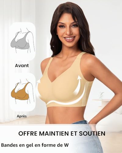 Detalle de HOWIN Soutien-gorge sans armatures grande taille