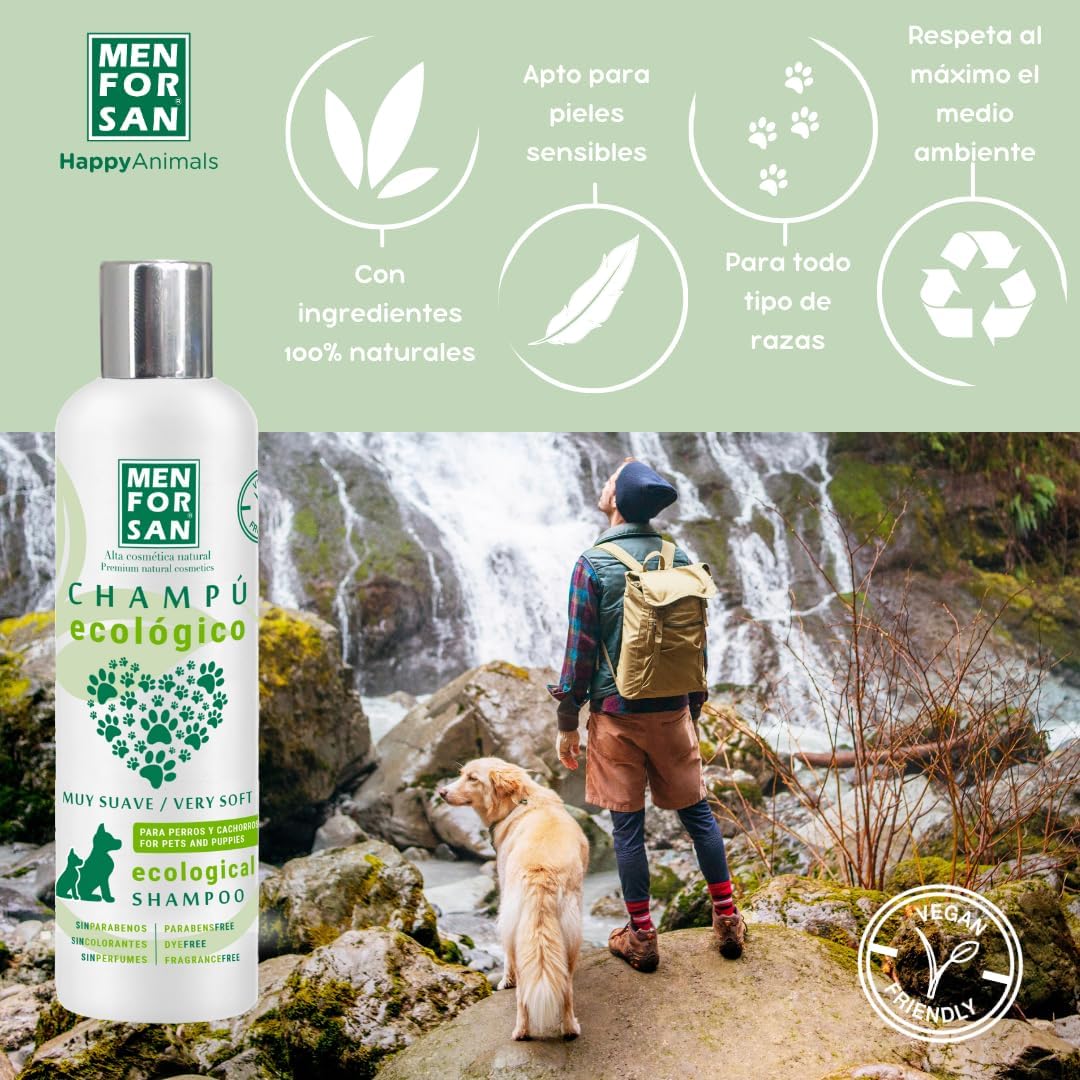 Thumbnail 2 de Menforsan Shampoo Organico per Cani e Cuccioli – 300 ml, Ingredienti Biodegradabili