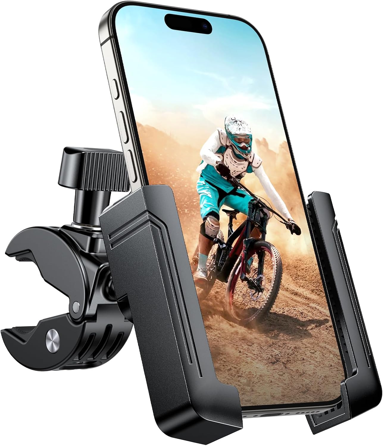 Miracase Handyhalterung Fahrrad [2026] Universal – 360° Lenkerhalterung für Smartphone