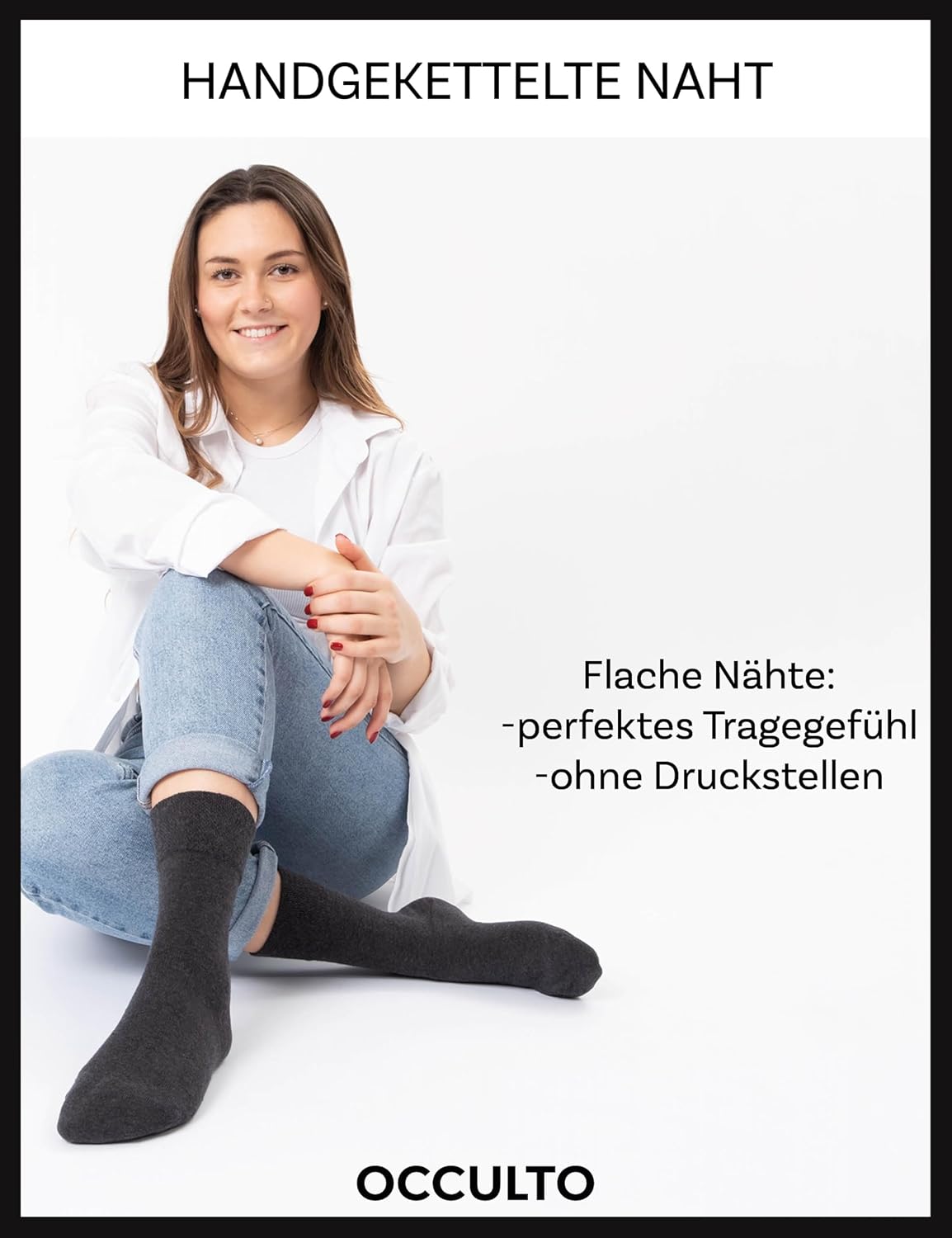 Detalle 1 de Diabetikersocken ohne Naht, 10 Paar