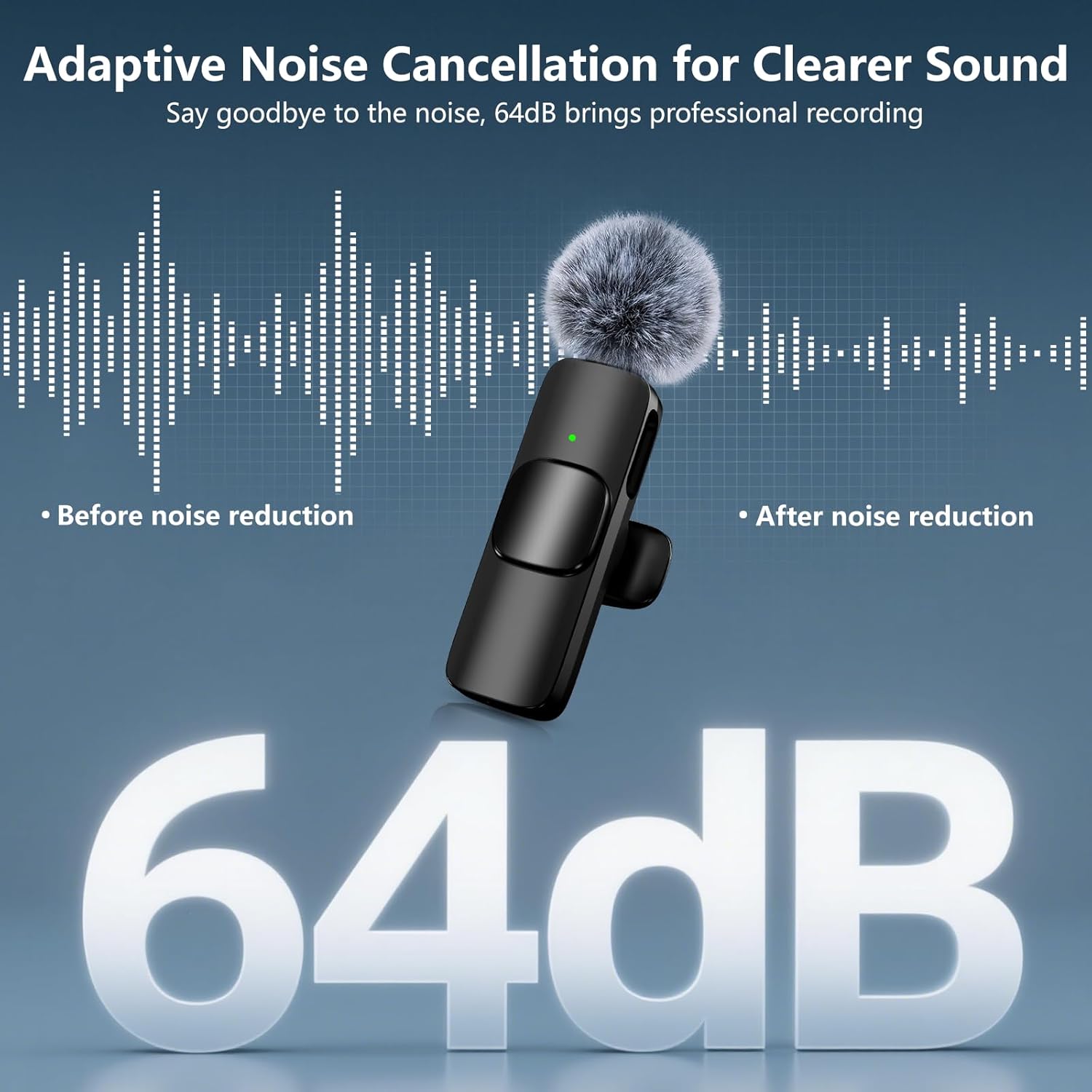 Thumbnail 2 de Wireless Lavalier Microphone 4h Battery