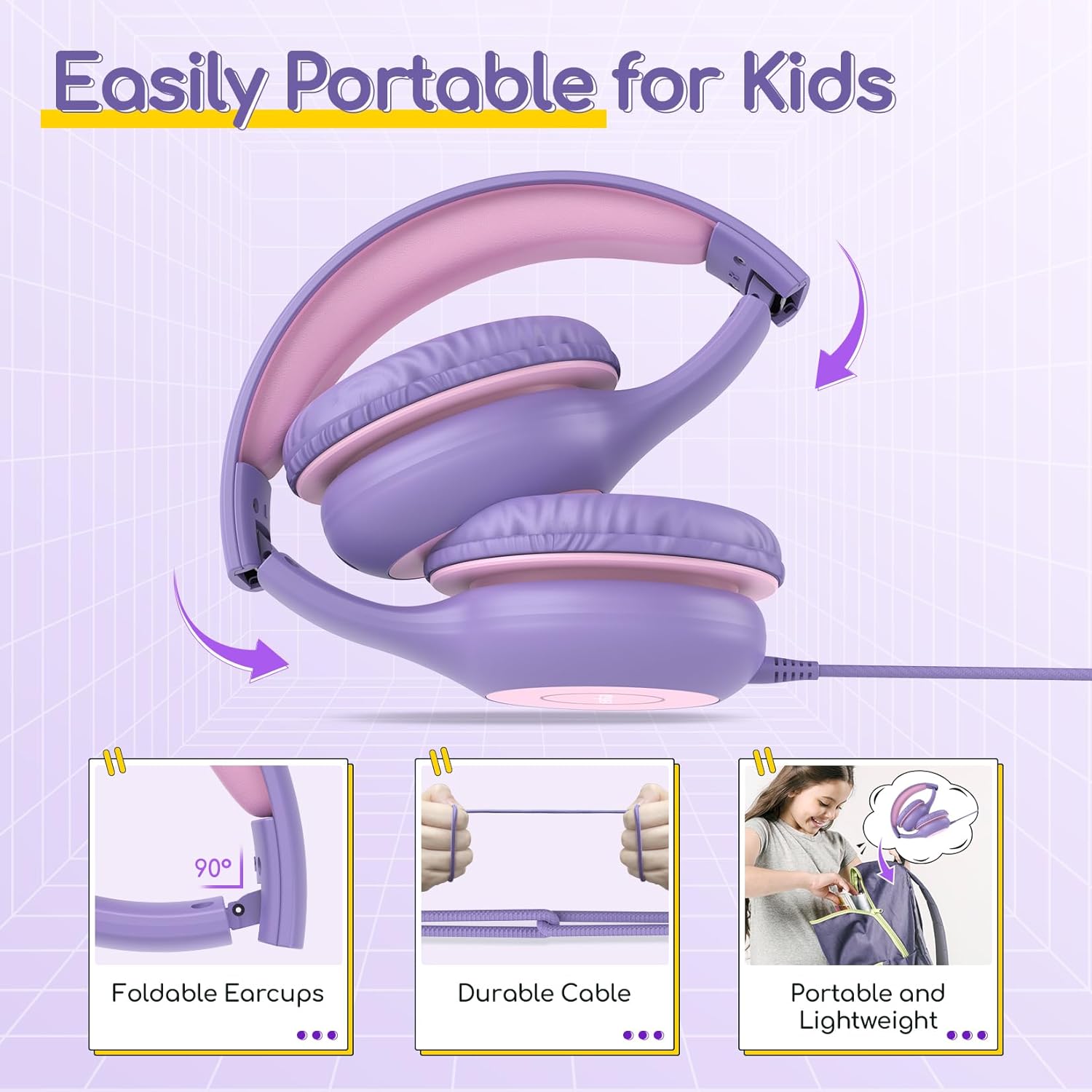 Thumbnail 5 de EarFun Kids Headphones 85dB volume limiter
