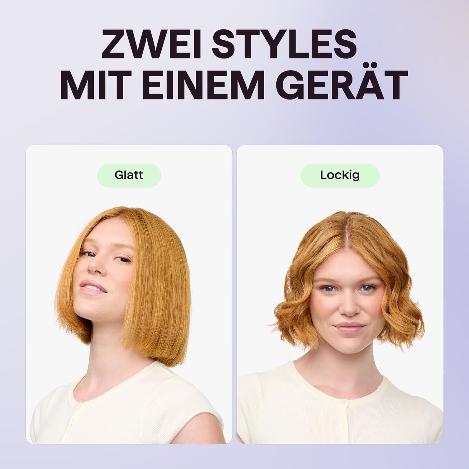 Detalle de Wavytalk Cool Curl Pencil Lockenstab – 3-in-1 für kurzes Haar mit kühlem Luftstrom