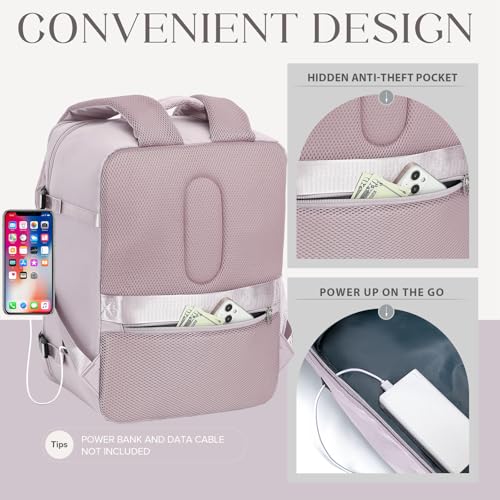 Thumbnail 3 de Mochila Hayayu 40x30x20 cm para cabina – 24L, antirobo, modelo compatible Ryanair
