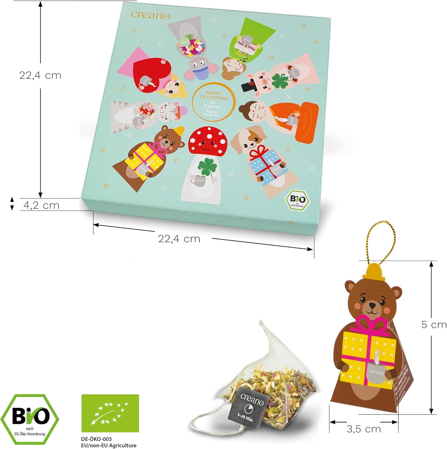 Detalle de Creano Lindas figuras de Pascua 9 bolsitas