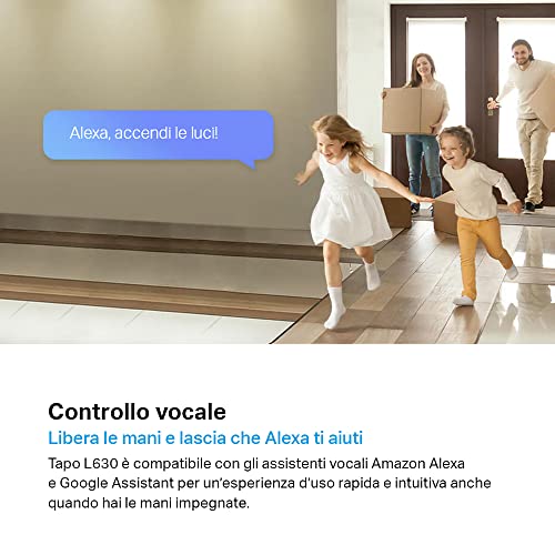 Detalle de Tapo L630 (4-Pack) Lampadine LED WiFi RGBW GU10 – 350 lm, 3,5W, controllo vocale con Alexa, pianificazione e risparmio energetico