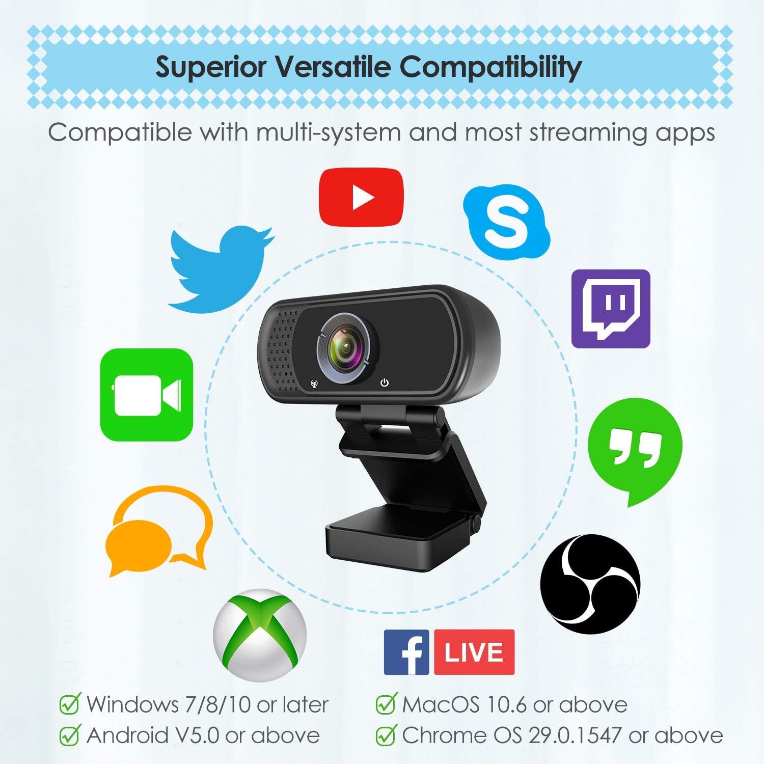 Thumbnail 5 de HD 1080p Webcam with Microphone