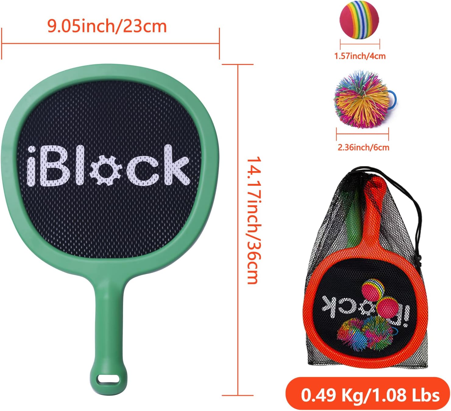 Thumbnail 5 de Smartwo Kid Racket Lightweight Set of 2 – Garden Badminton & Beach Paddle Bat and Ball for Beginner Junior