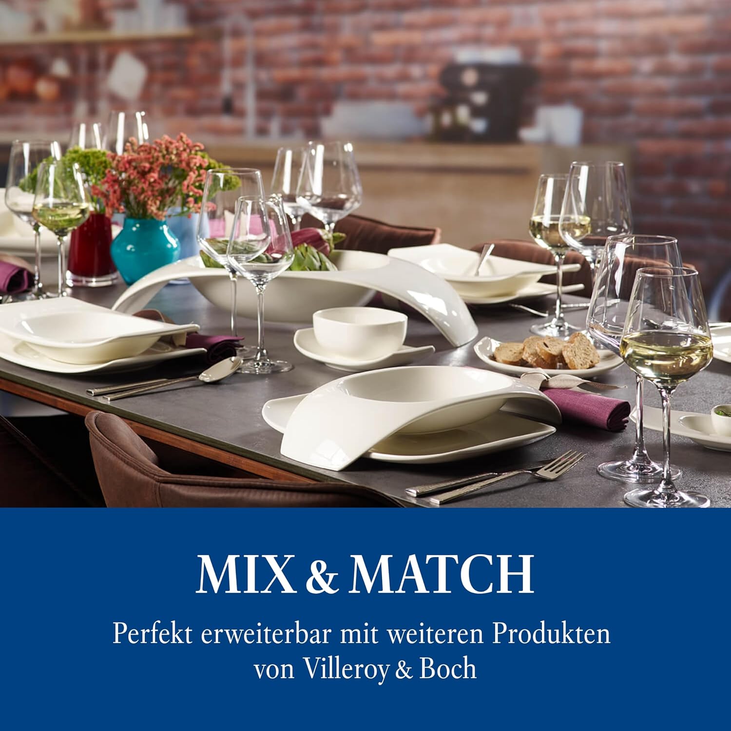 Thumbnail 5 de Villeroy & Boch La Divina Weißweinkelch-Set 4-teilig – Kristallglas, spülmaschinenfest, 380 ml