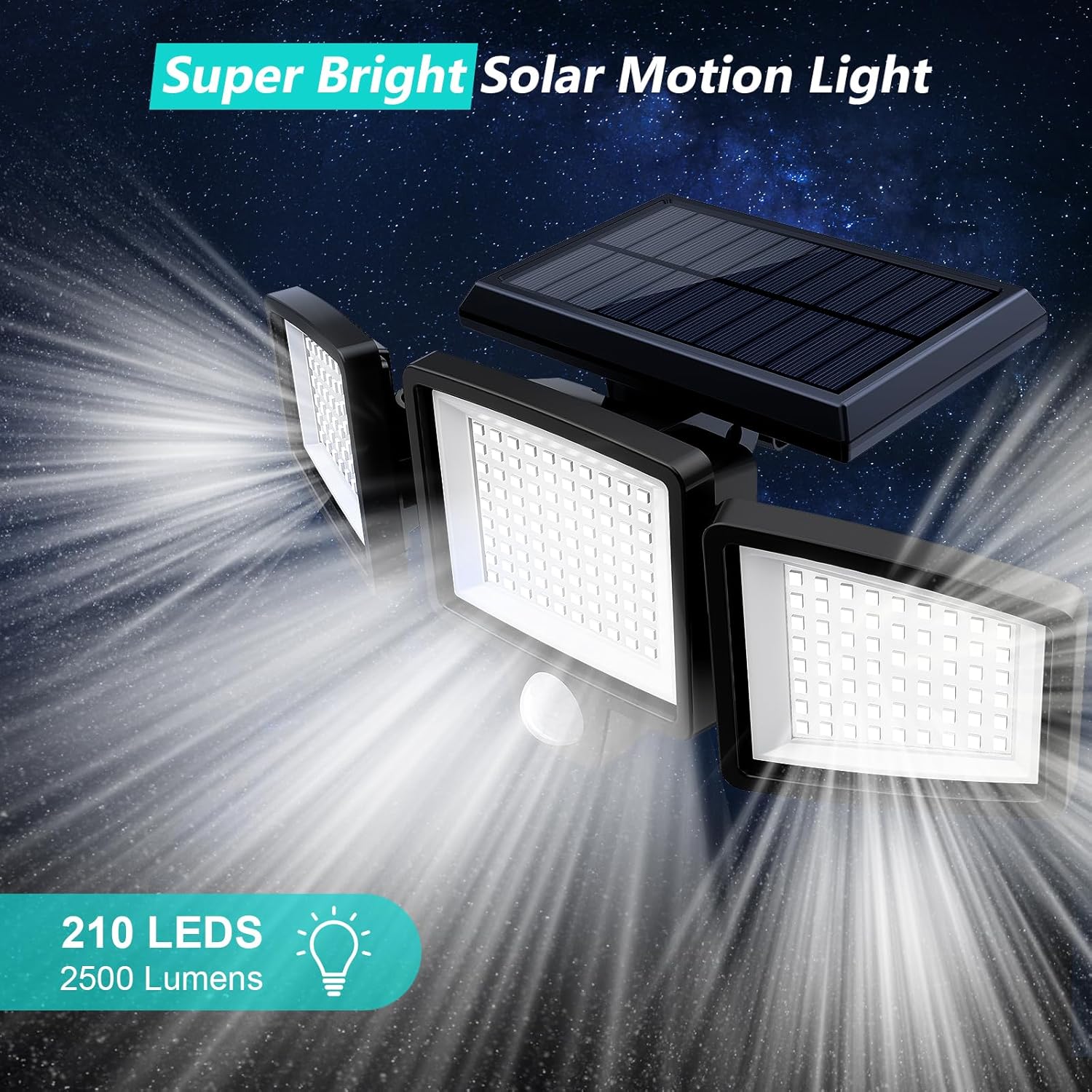 Thumbnail 6 de Tuffenough Solar Outdoor Lights 2500LM Motion Sensor