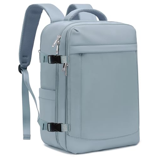 Detalle de Yankony mochila de viaje cabina 30L 45x36x20 con bolsillo antirrobo (azul)