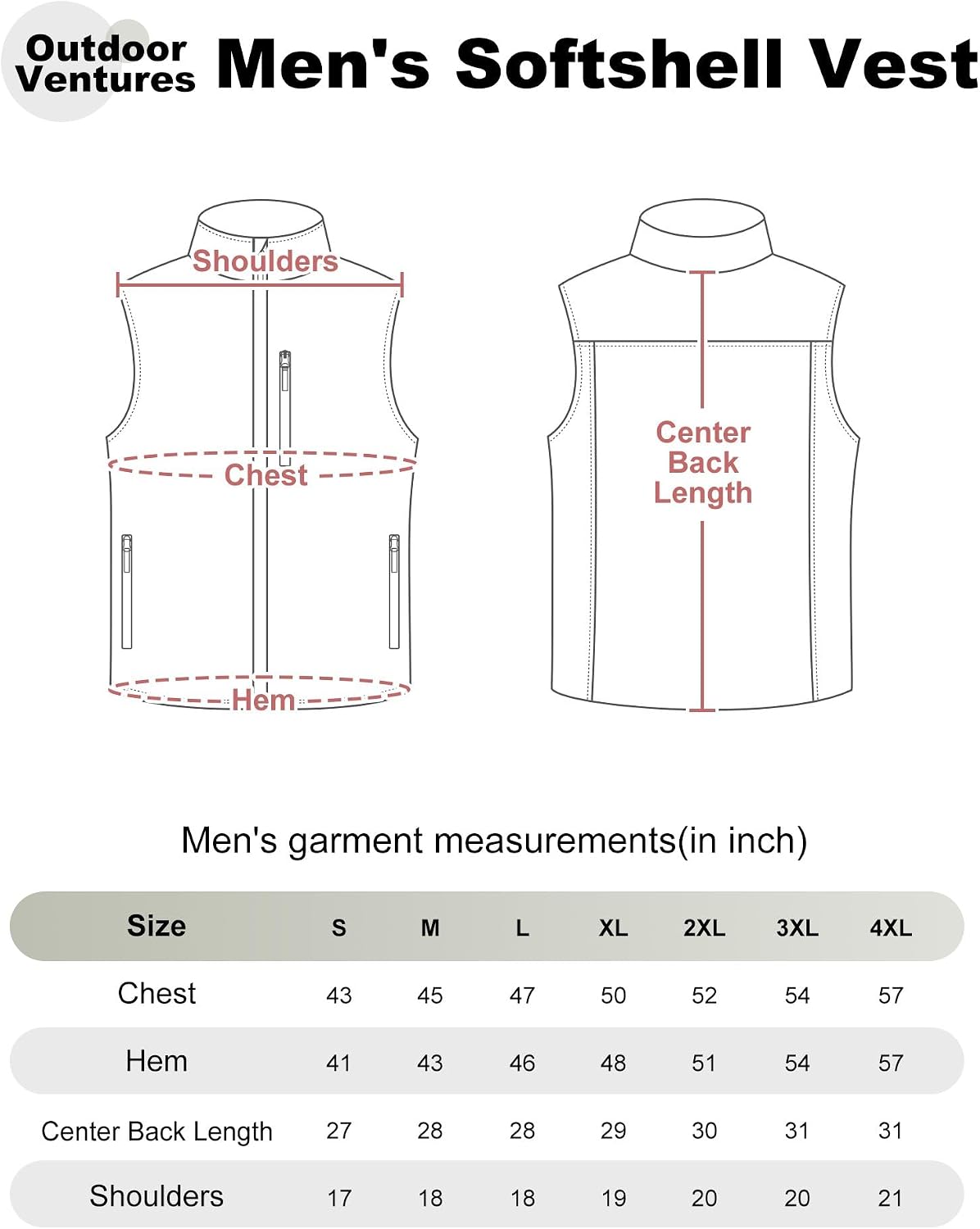 Thumbnail 5 de Outdoor Ventures Men's Softshell Puffer Gilet