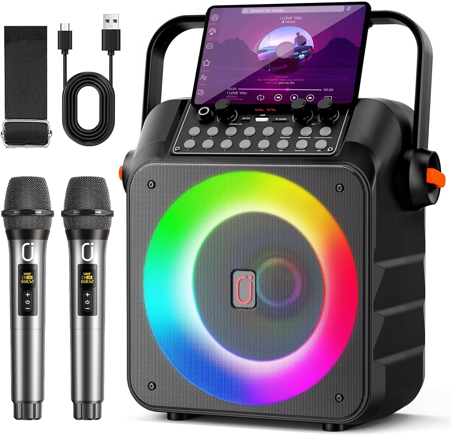 Detalle de HWWR Karaoke Machine 30W with 6.5-inch subwoofer