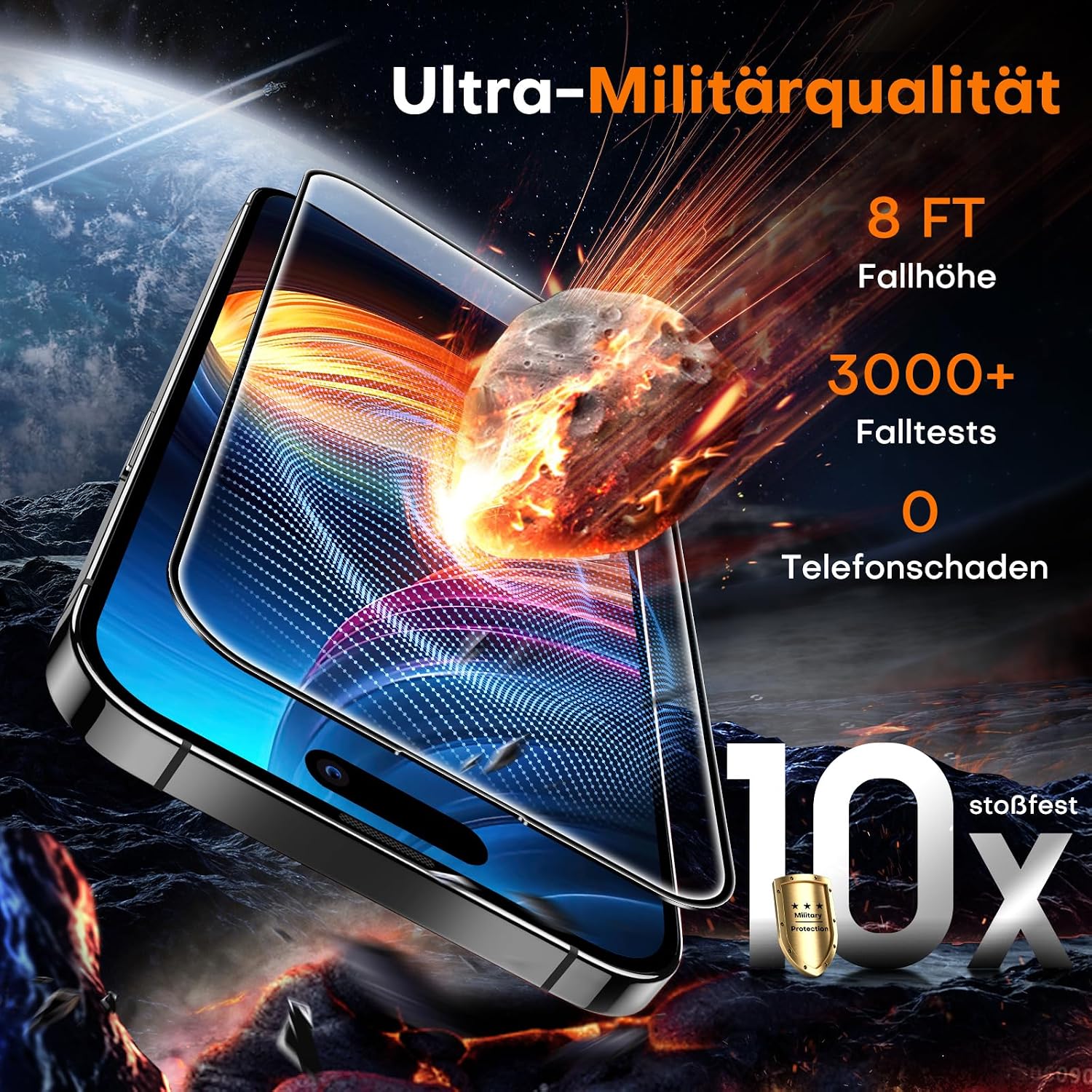 Detalle de TOCOL iPhone 16 Panzerglas 6,1" Schutzfolie