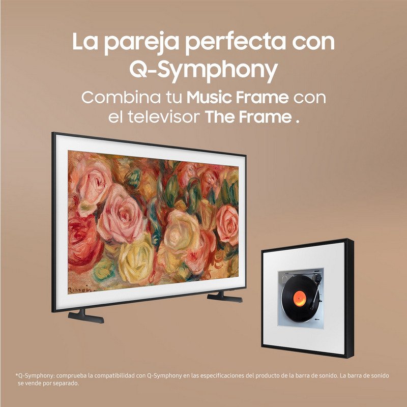 Detalle de Samsung HW-LS60D/EN Music Frame 2024: Altavoz 2.0 en diseño marco con sonido envolvente