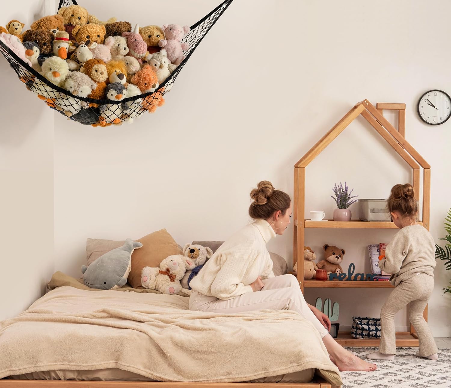 Detalle de TCGPRO Stuffed Animal Hammock Net 71x47in