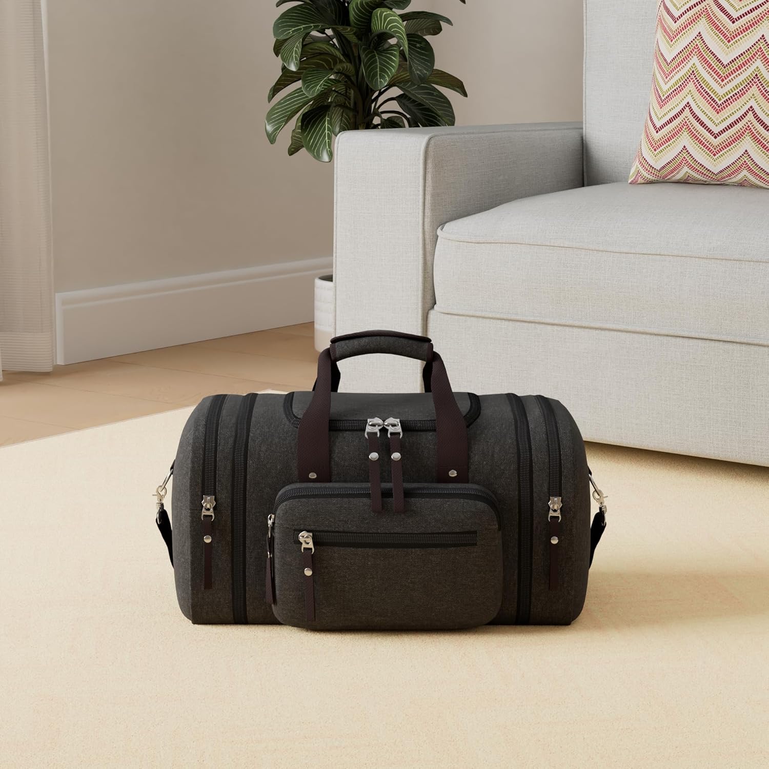 Thumbnail 1 de EKOROMIER 55L canvas travel duffel bag