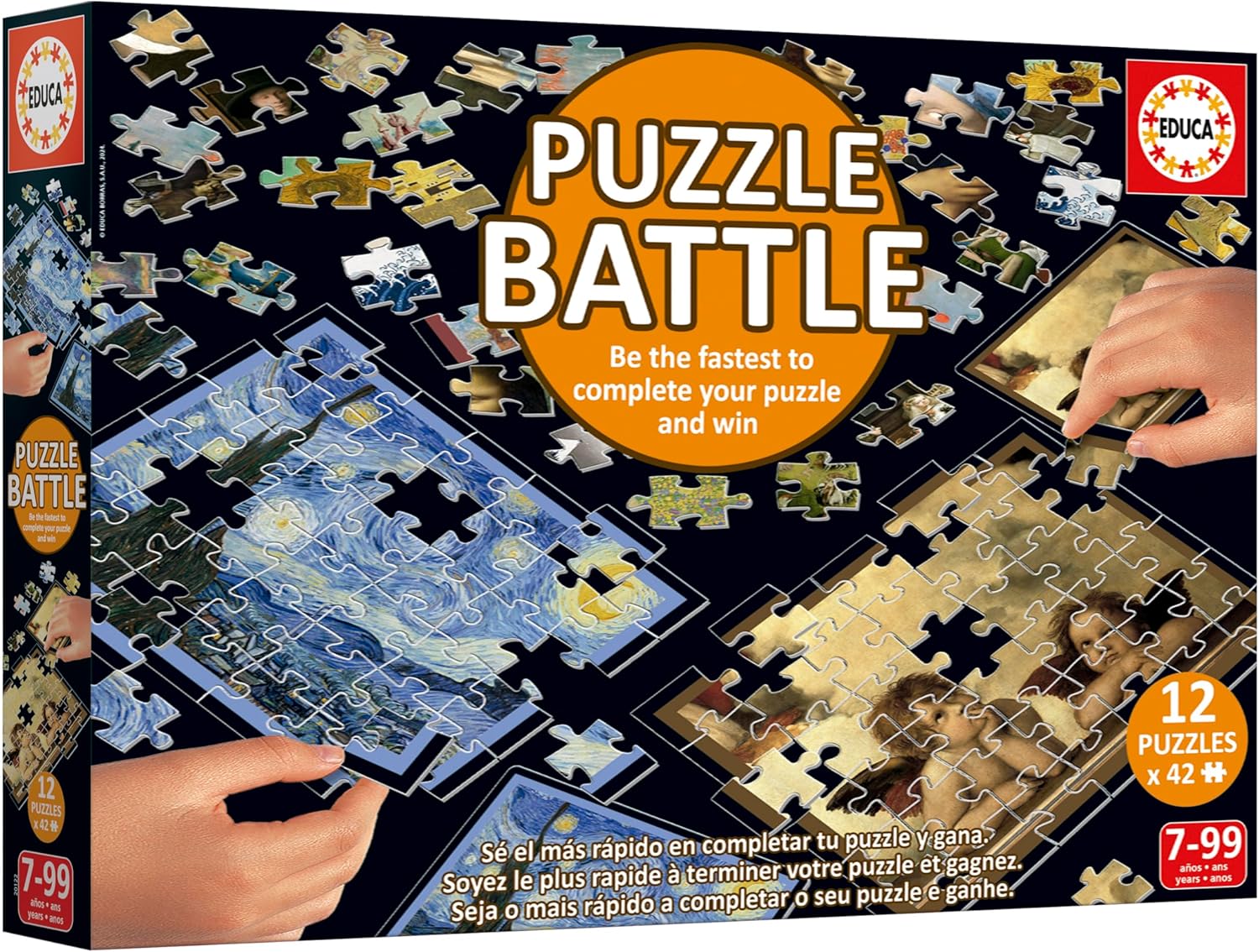 Thumbnail 3 de Puzzle Battle Art Educa – 12 mini-puzzles de 42 pièces (à partir de 7 ans)