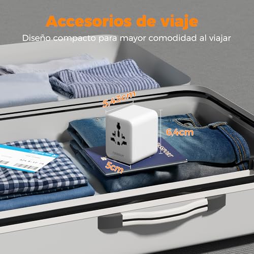 Thumbnail 5 de Adaptador Enchufe Universal TESSAN con 2 USB A, 2 USB C y 1 CA para viajes