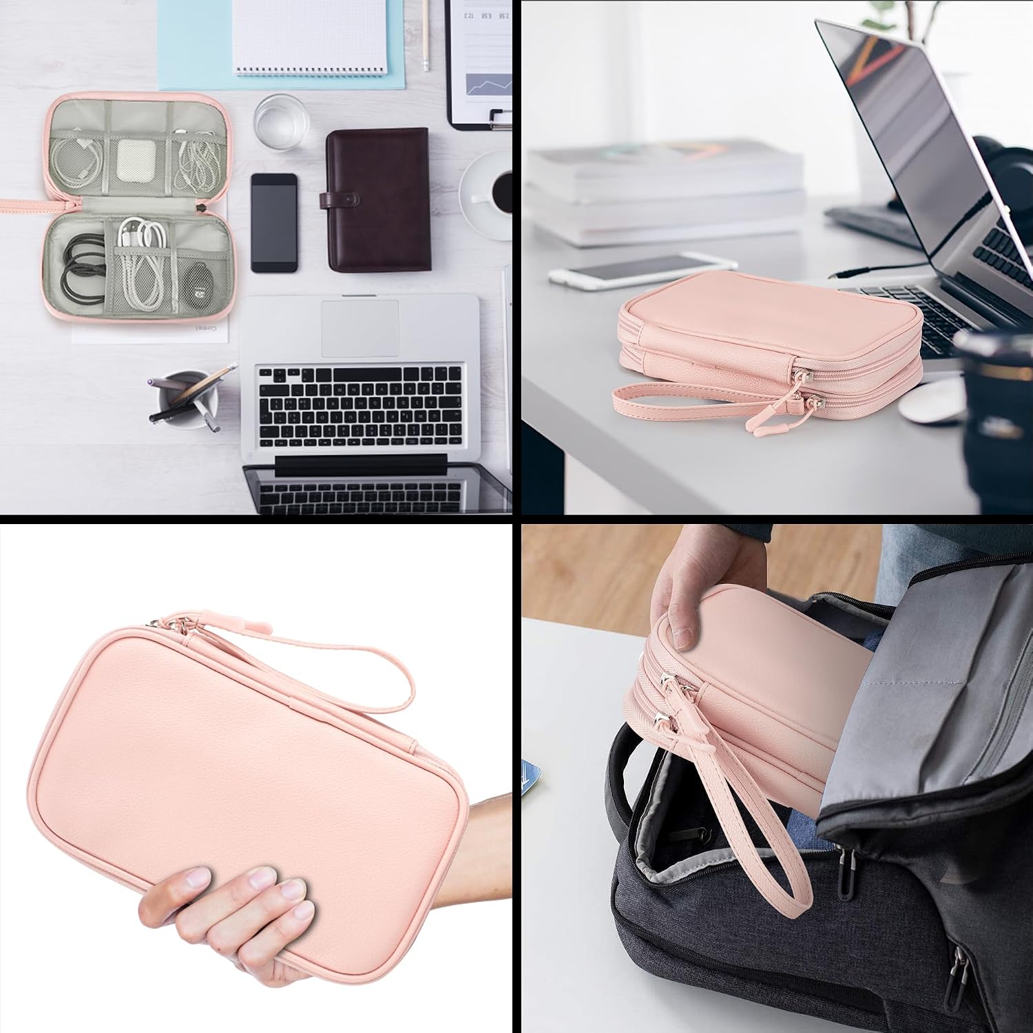 Thumbnail 6 de Arae PU Leather Travel Electronic Organizer 8.3"