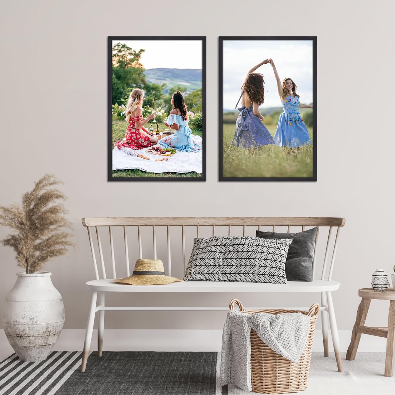 Thumbnail 3 de Giftgarden Schwarzer Bilderrahmen 40x60 cm aus Aluminium mit PS-Fensterscheibe