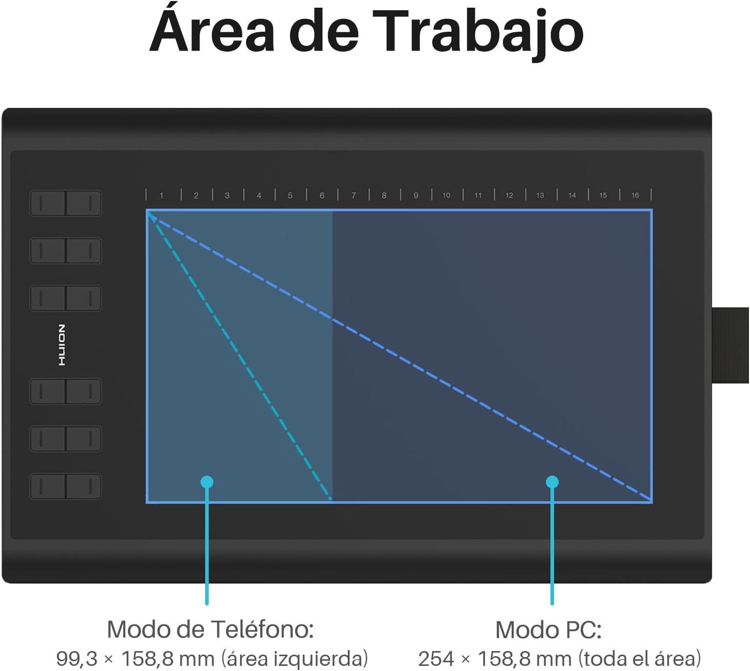 Thumbnail 2 de HUION Inspiroy H1060P Tableta Gráfica 10"x6.25" 🎨