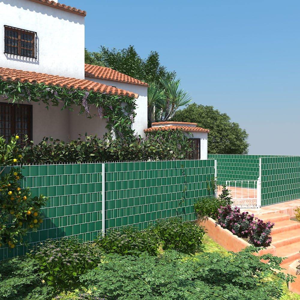 Thumbnail 1 de SONGMICS Strisce Privacy PVC GPJ040L — Pellicola per Recinzione 40 m x 19 cm, Verde, Spessa e Opaca