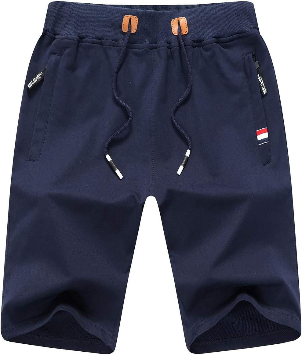 Detalle de Tansozer Sport Shorts Herren Mit Reißverschluss – atmungsaktive Freizeit- & Laufshorts