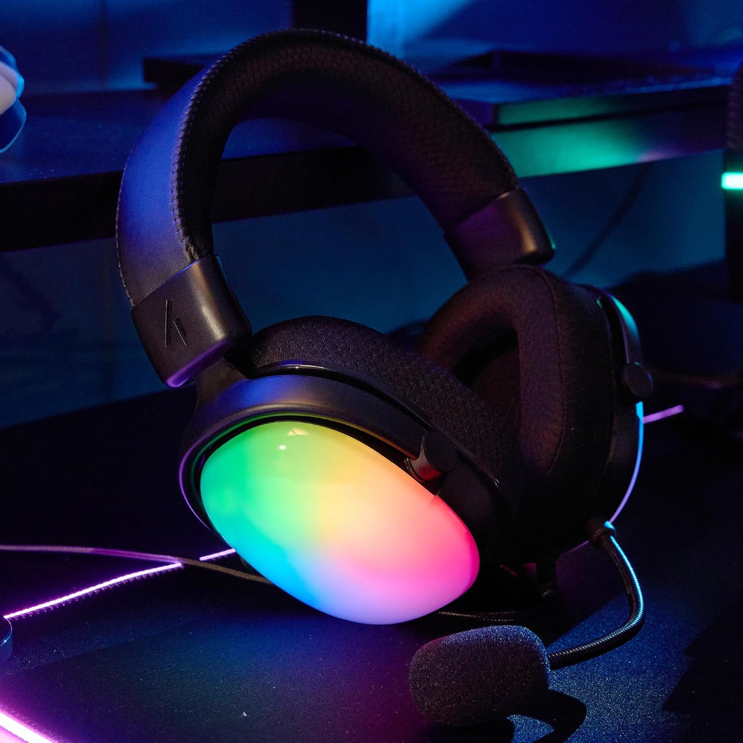 Thumbnail 1 de Stealth Radar Light Up Gaming Headset Glow Black